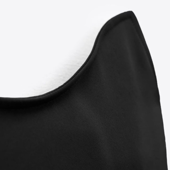 NWT. Zara Limited Edition Black Viscose Blend Long Maxi Strapless Dress. Size M - Picture 8 of 12